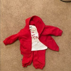 Red Sweatsuit for Baby Boy